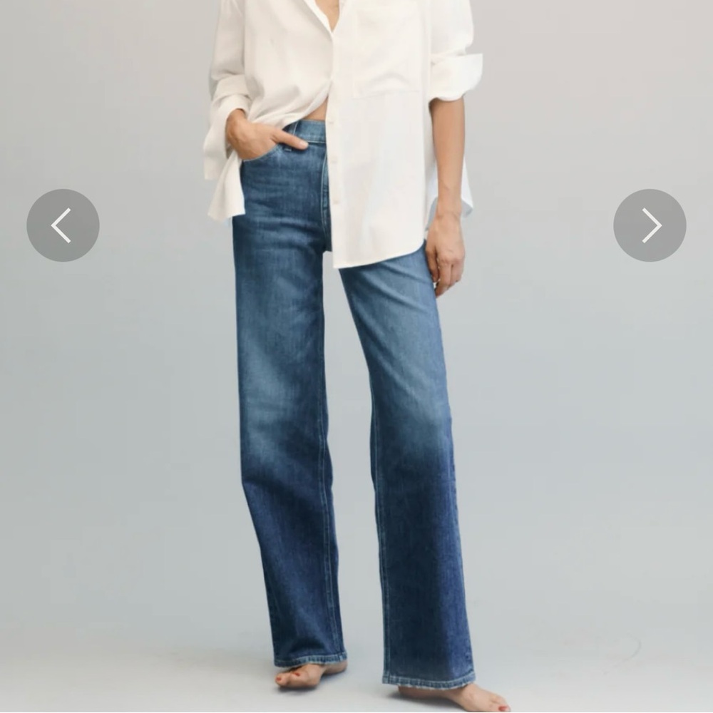 These are The Secret Sauce by AYR in size 33 S (short). Color is Good Mood.